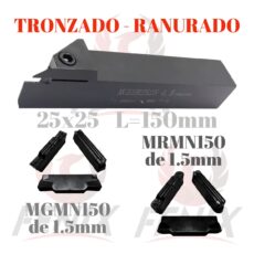 porta ranurado derecho 25x25